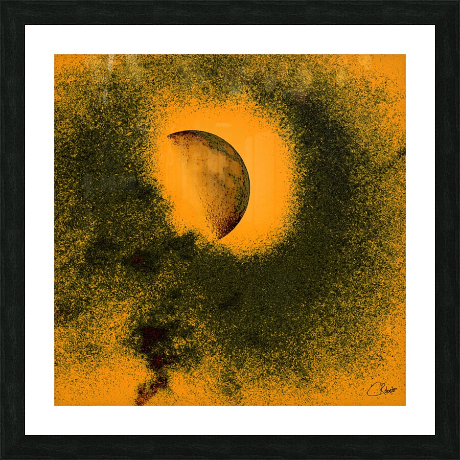 Distintegrating Moon 2 Picture Frame print