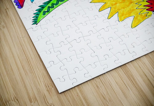 Abstract Dinosaur Romp Catriona Roberts Nature Photography and Designs puzzle