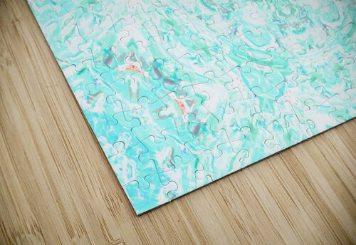  Abstract Colours Collide in Lime Greens and Whites  Catriona Roberts Nature Photography and Designs puzzle