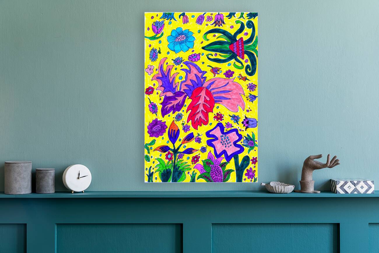 Abstract Floral Nature Design Reproduction