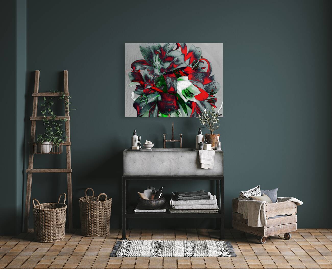 Abstract Unique Lilies  Reproduction