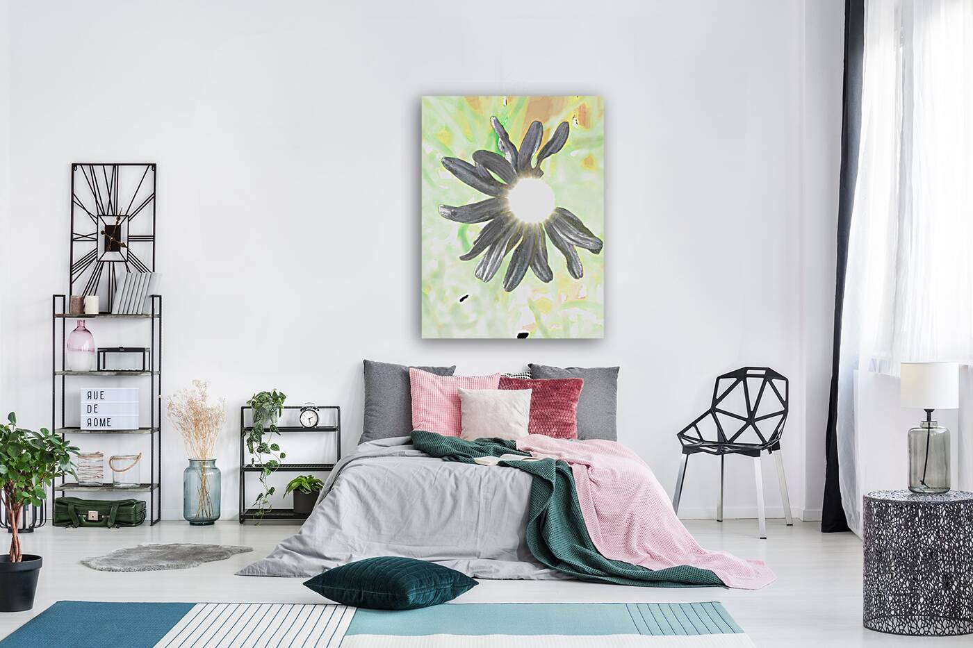  Abstract Daisy Sunbeam Reproduction