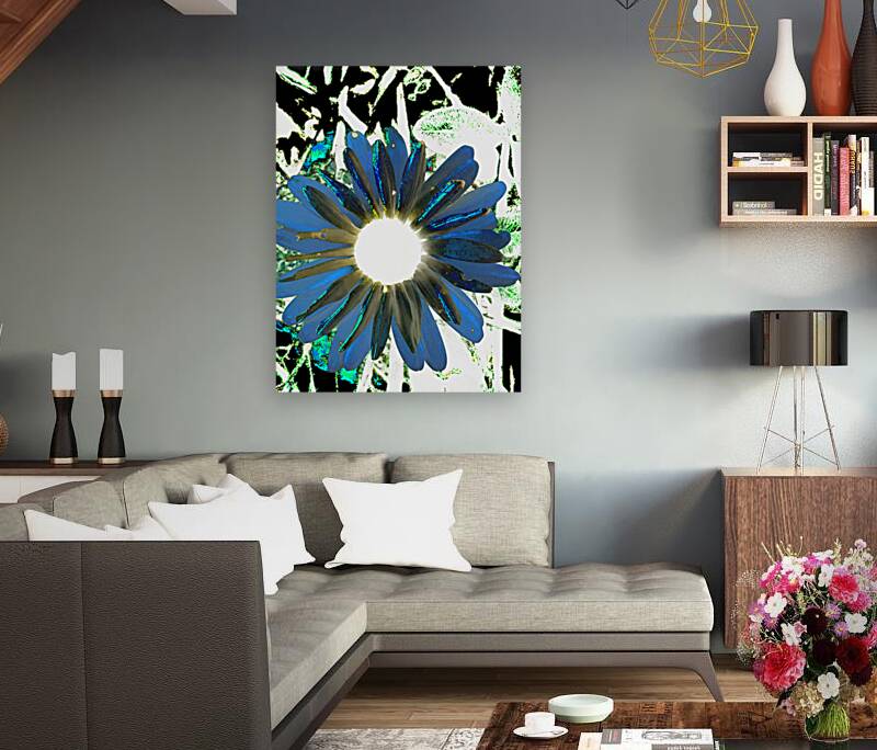 Cool Abstract Daisy Flower Reproduction