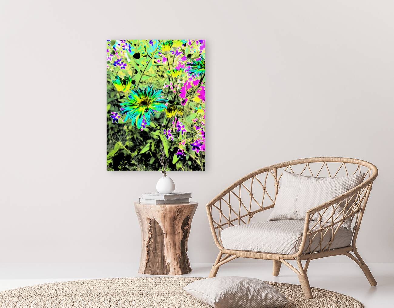 Abstract Surreal Blossoms Reproduction