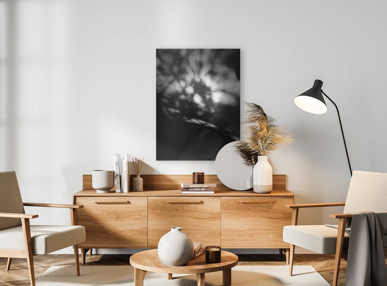 Abstract Shadows in Black and White Reproduction