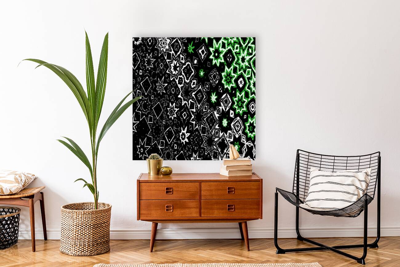 That Star Pattern in Green Reproduction