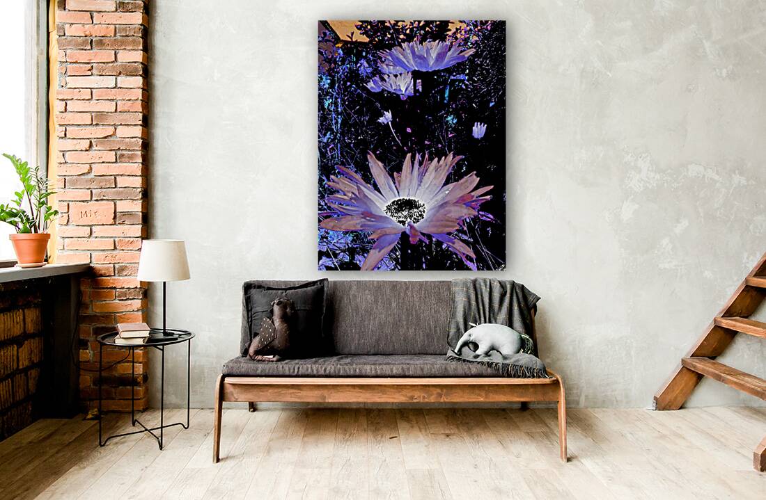 Cool Rocking Surreal Daises  Reproduction