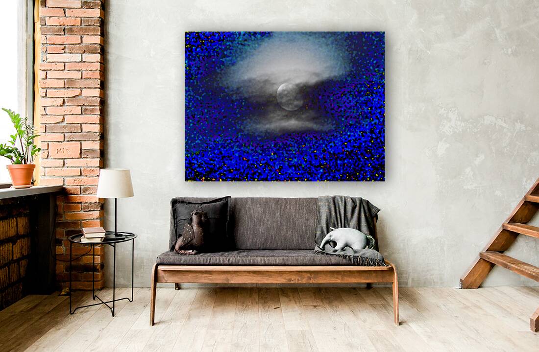 Abstract Mysterious Moon Reproduction
