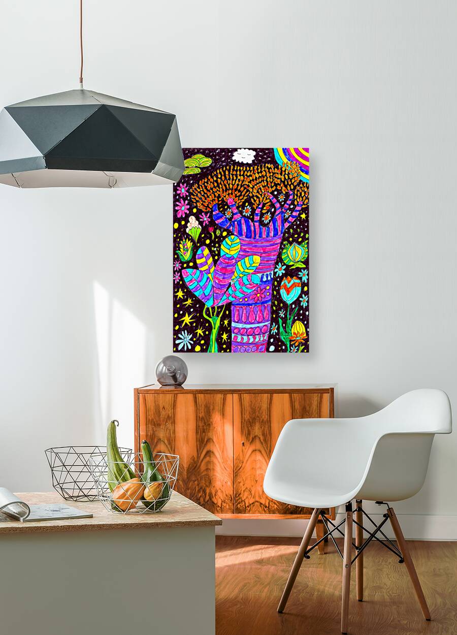 Abstract Whimsical Plants Reproduction