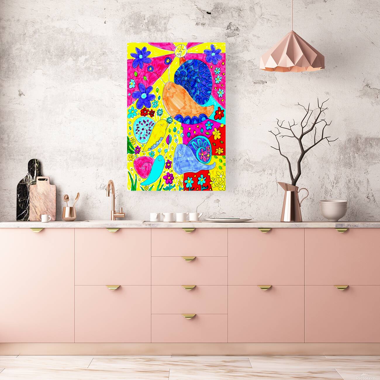 Abstract Cute Snails Reproduction