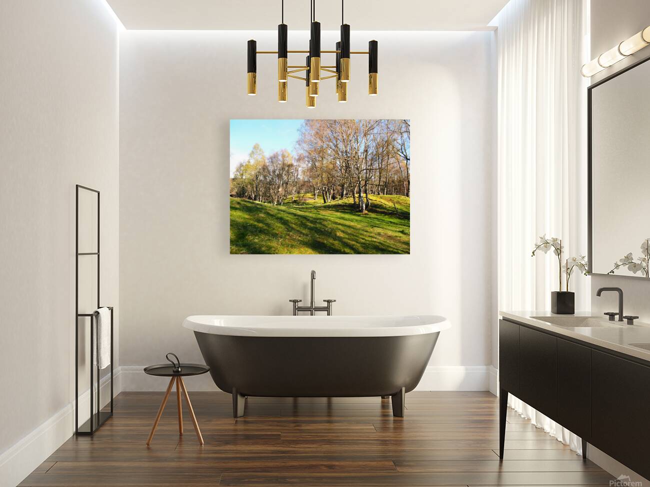 Spring Serenity in the Scottish Highlands                                                                                                                      Reproduction