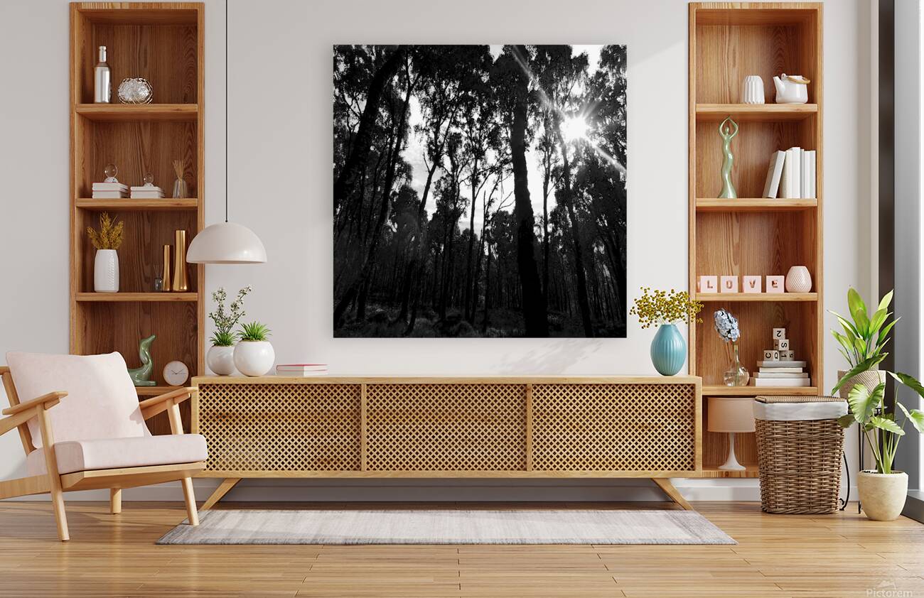 Impressionistic Dark Forest Reproduction