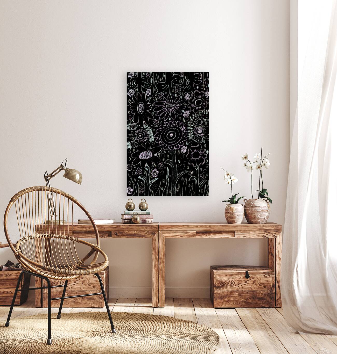 Abstract Patterned Florals Reproduction