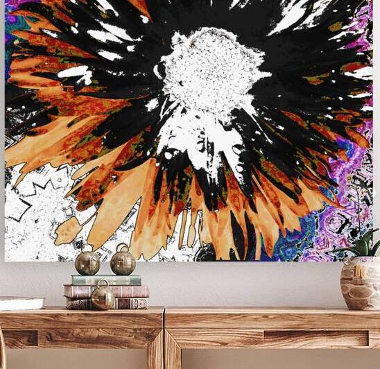 Abstract Dynamic Daisy Flower Reproduction