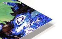 Abstract Green Daisy HD Metal print