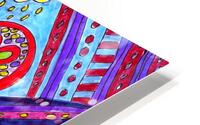 Abstract Doodle Happiness HD Metal print