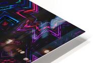 Abstract Dynamic Neon Shapes HD Metal print