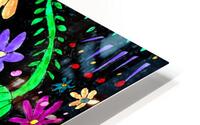 Abstract Lively Flowers HD Metal print