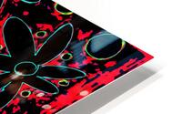 Abstract Lively Blossoms HD Metal print