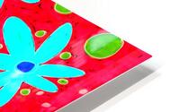 Abstract Bright Flowers  HD Metal print