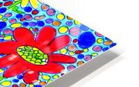 Abstract Brighter Flowers HD Metal print