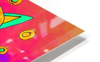 Abstract Psychedelic Cosmic Cat HD Metal print