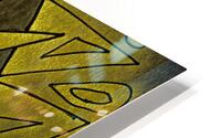 Abstract Golden Dynamic Triangles  HD Metal print