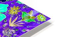Abstract Purple Floral Pattern HD Metal print