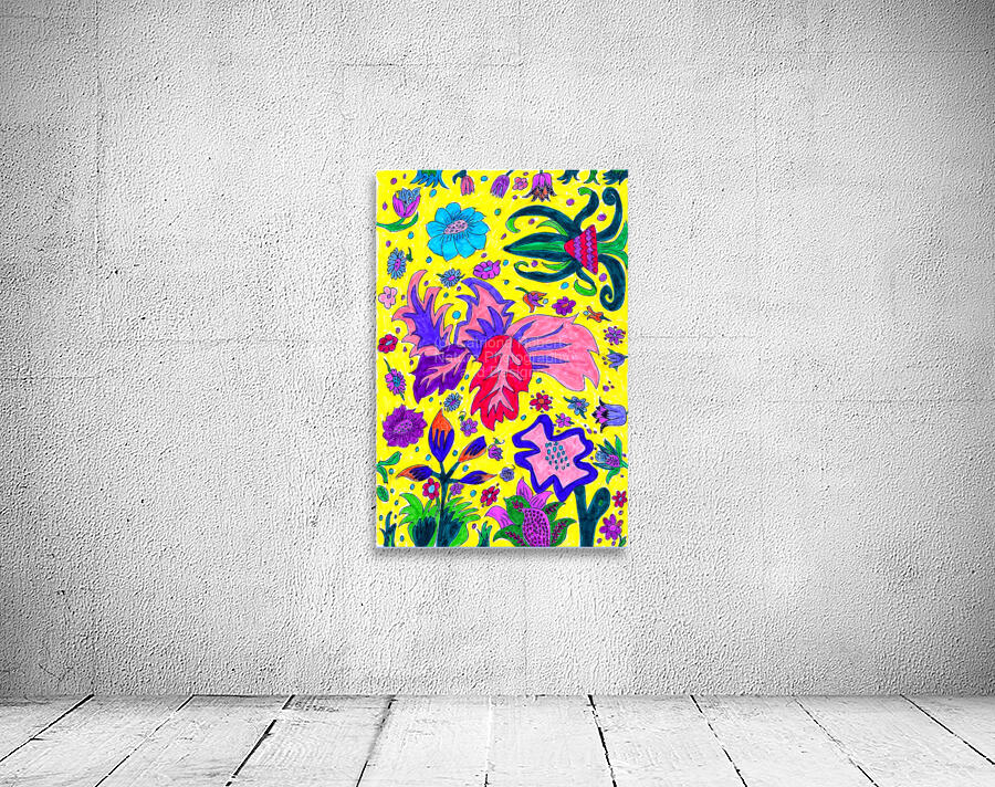 Abstract Floral Nature Design Wall Preview