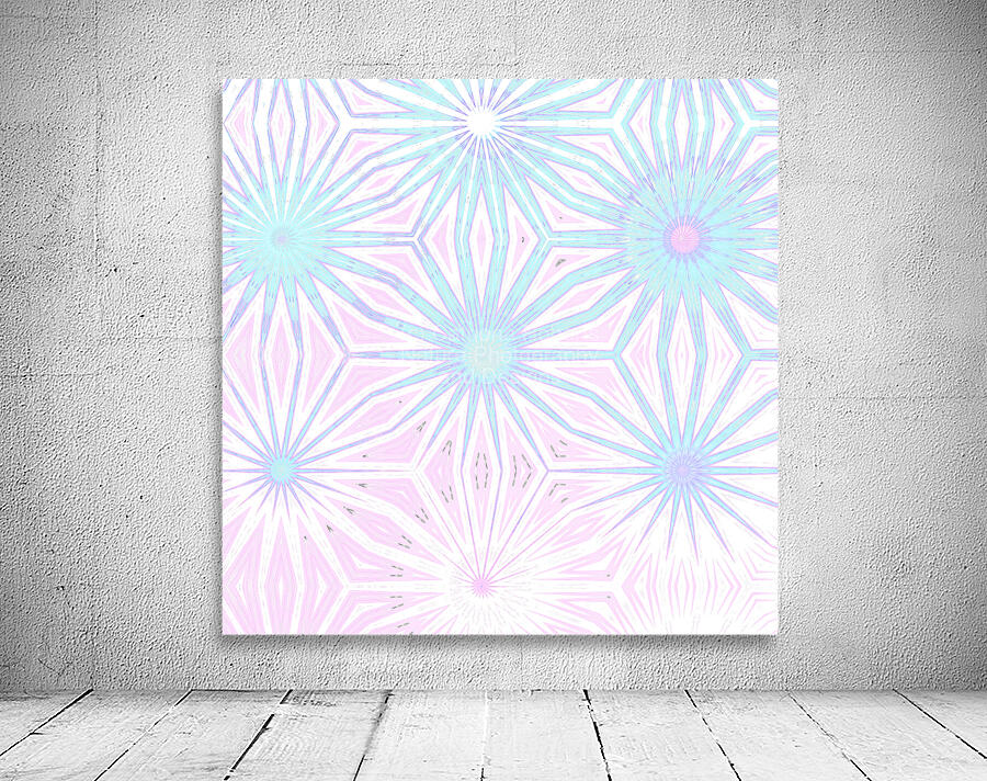 Abstract Pastel Mandala Pattern  Wall Preview
