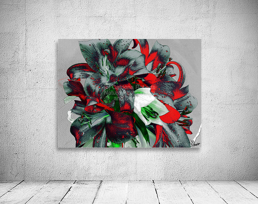 Abstract Unique Lilies  Wall Preview