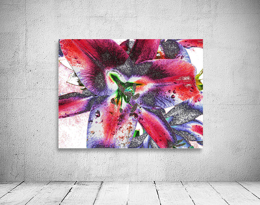 Abstract Colourful Lilies Wall Preview