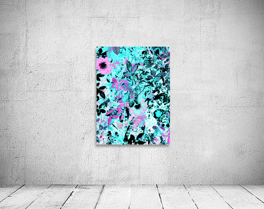 Cyan and Pink Scottish Highlands Garden Wall Preview