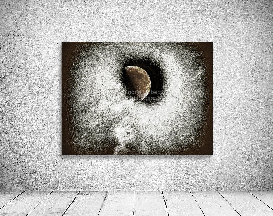 Darker Disintegrating Moon Wall Preview