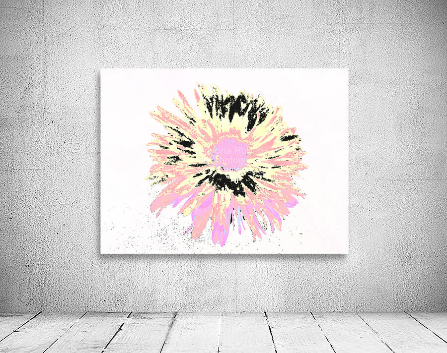 Abstract Vibrant Daisy Bloom Wall Preview