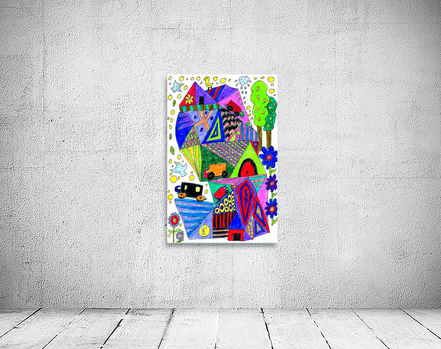 Abstract Doodle Art Fun Wall Preview
