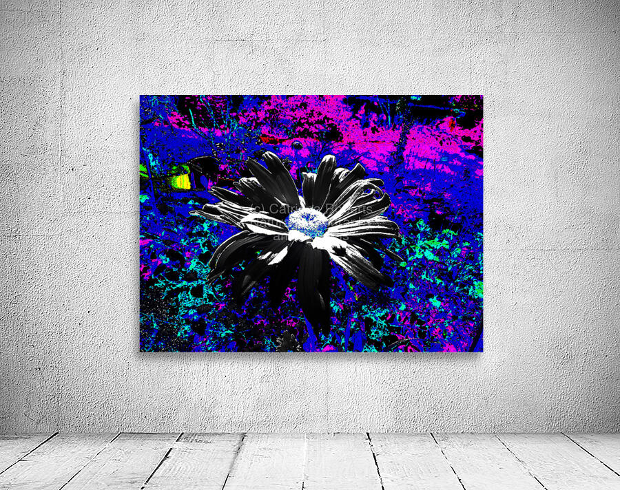 Abstract Psychedelic Daisy Flower Wall Preview