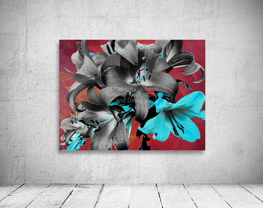 Darkly Inverted Poster Colour Lilies Wall Preview