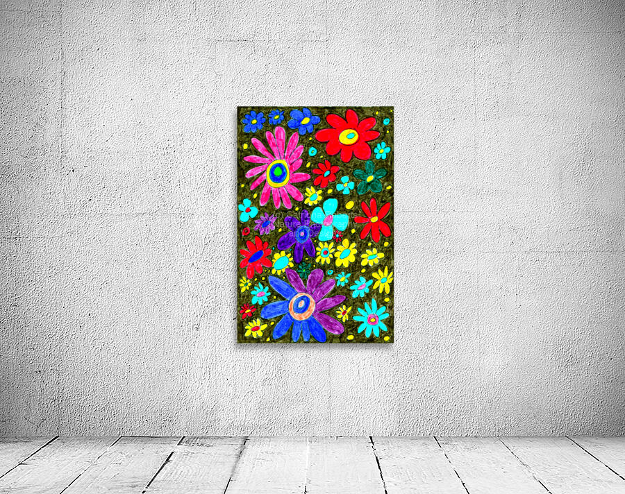 Abstract Colourful Florals Wall Preview