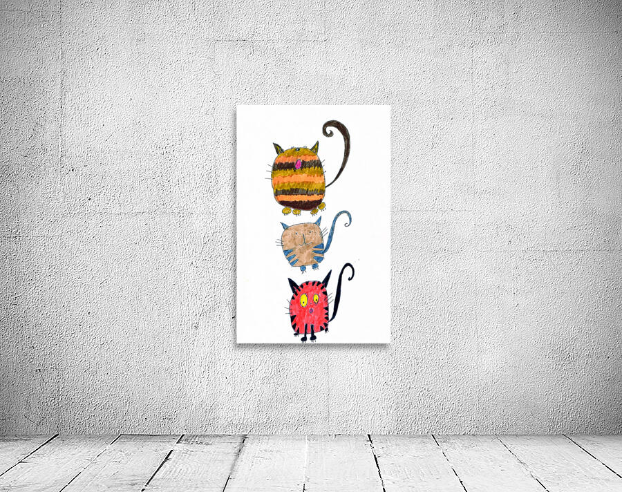 Abstract Cats in Three Wall Preview