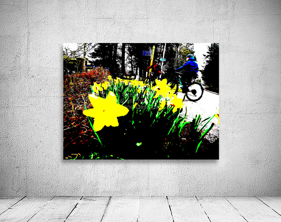  Abstract Cycling in the Scottish Highlands                                                                                                                     Wall Preview