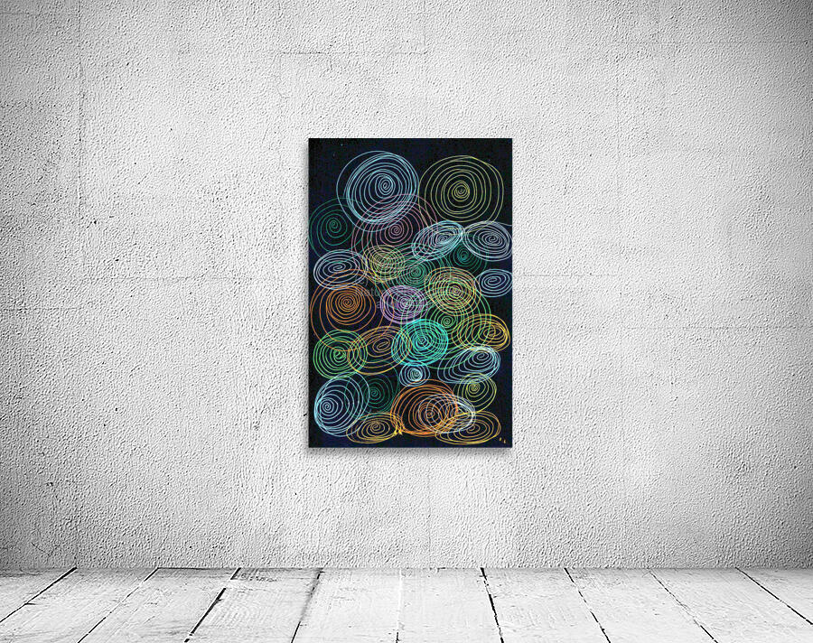 Abstract Colourful Spirals Wall Preview
