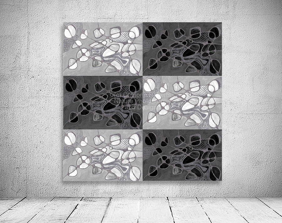 Abstract Monochrome Neurographic Design Wall Preview