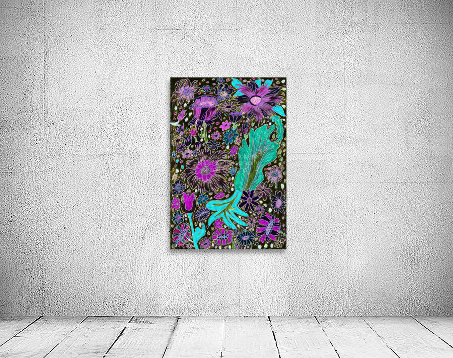 Abstract Floral Musing Wall Preview