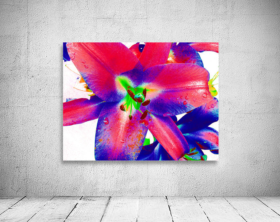 Vibrant Pop Art Lilies Wall Preview