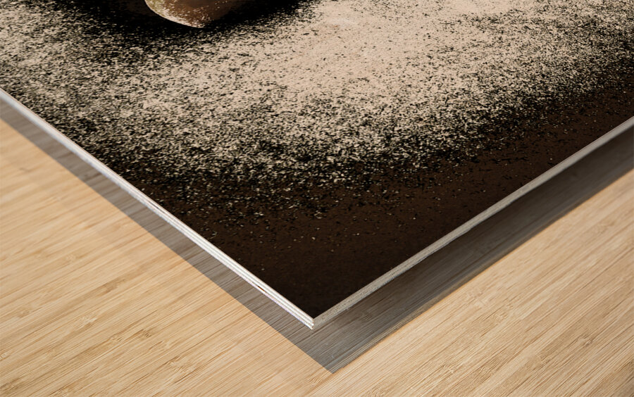 Darker Disintegrating Moon Wood print