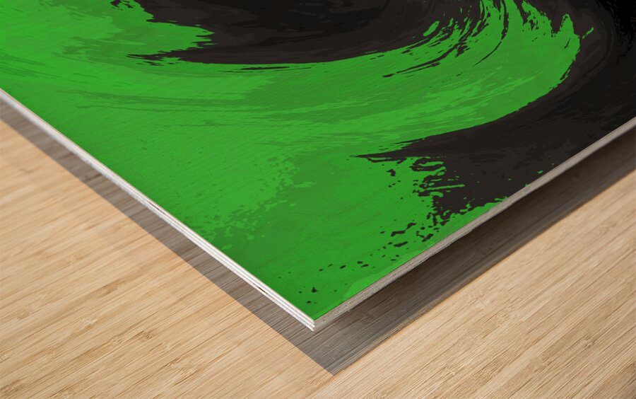 Abstract Swirling Dynamic Melting Forest  Wood print