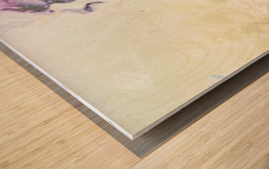 Pastel Abstractions Wood print