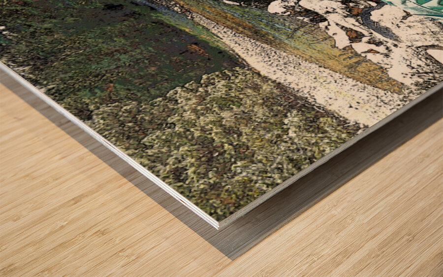 Scenes from the Trail-  Taking a Rest                                                                                                               Wood print