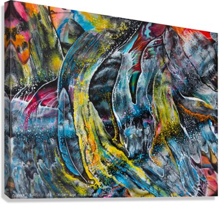 Flight over the Estuary Canvas Print